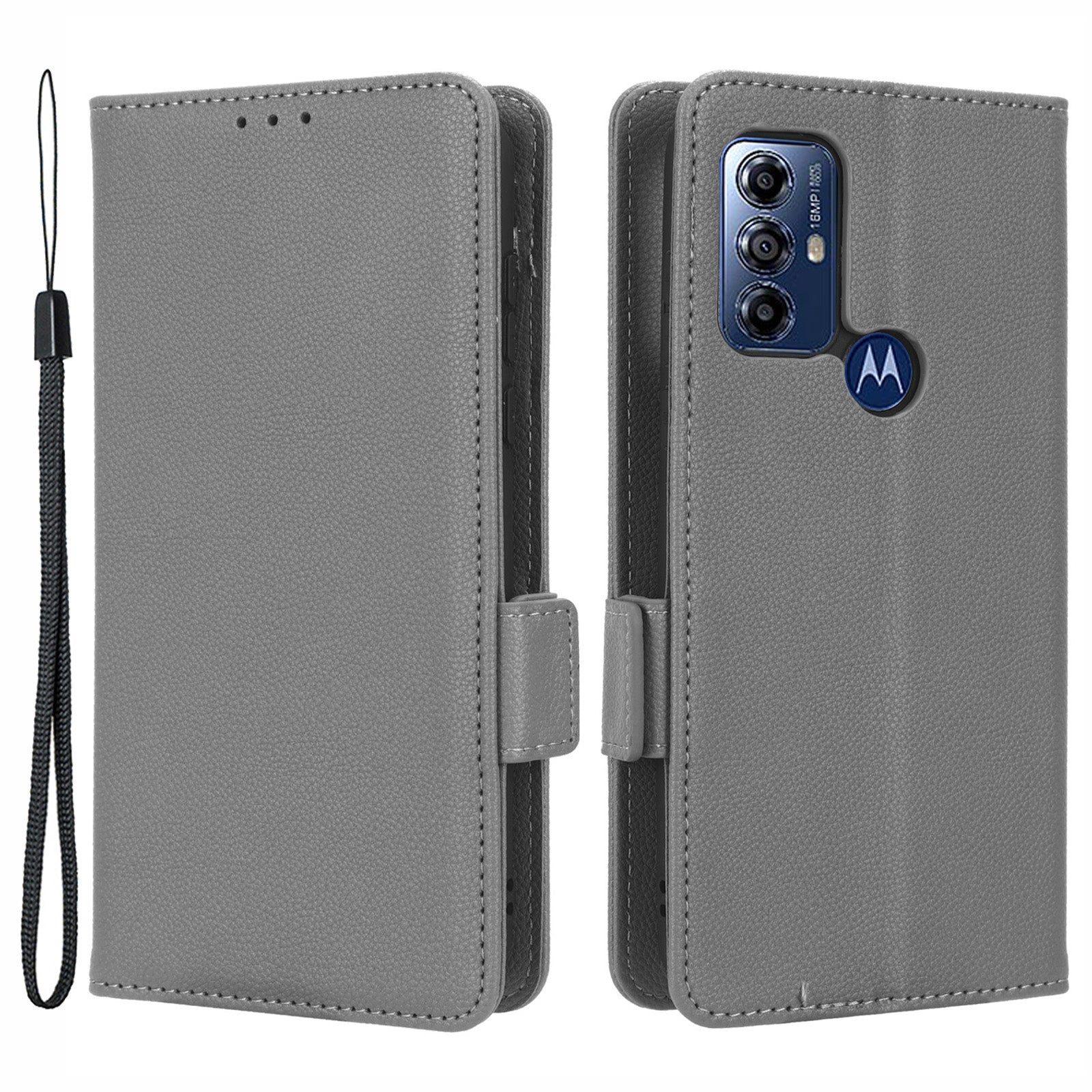 For Motorola Moto G Play (2023) 4G Dual Magnetic Clasp PU Leather Anti-fall Phone Case Litchi Texture Protective Phone Wallet Stand Cover For Motorola Moto G Play (2023) 4G Dual Magnetic Clasp PU Leather Anti-fall Phone Case Litchi Texture Protective Phone Wallet Stand Cover